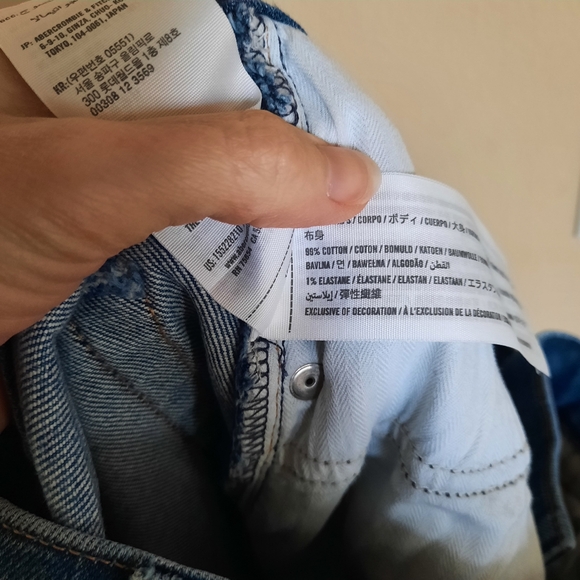 Abercrombie A&F Criss Cross Ultra High Rise 90s Straight Leg Jeans - Picture 8 of 8
